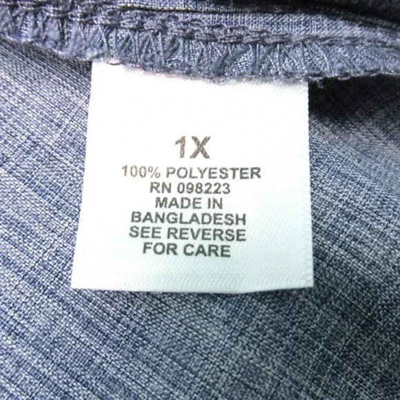 Magellan Outdoors Mens Shirt Fish Gear Classic Fit Moisture Wicking Size 1X Blue - Picture 6 of 7